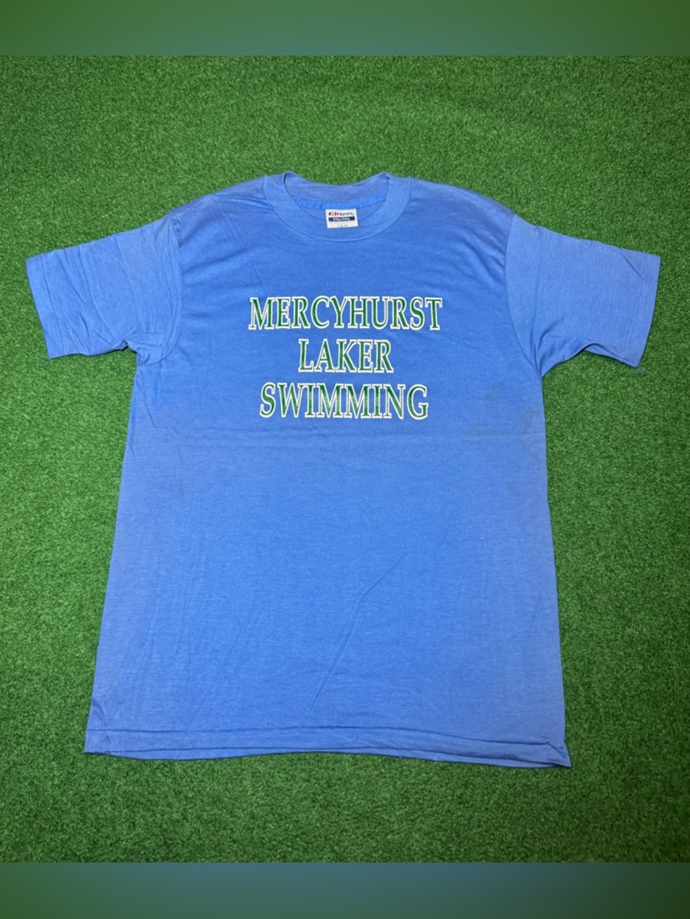 Mercyhurst Laker Swimming Vintage 80s 90s 20x28 Retro T Shirt